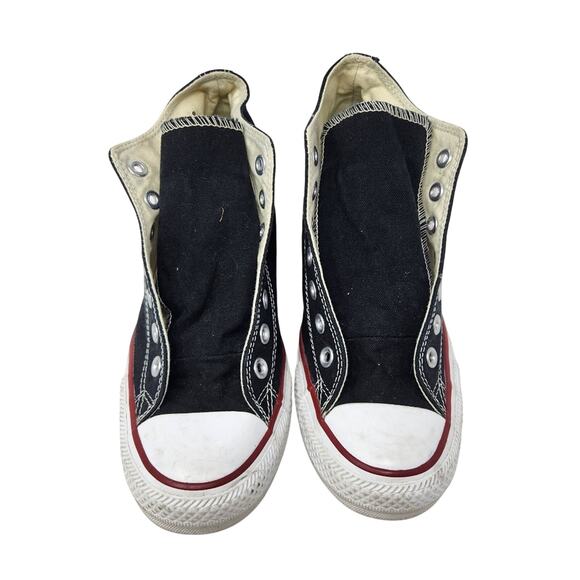 Converse Black and White High-Top Sneakers with Platform Hidden Wedge Size 8 - Picture 4 of 10